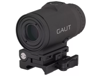 Увеличитель Gaut Garnet 3x18, откидной, быстросъёмный кронштейн на Picatinny, поле зрения 7.2°, IPX7, алюминий 6061 T6, 69х42x64.5мм, 238г