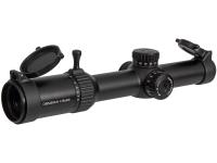 Прицел Gaut  Obsidian 1-8x24, сетка 62 (Half MD), подсветка красная, 30мм, поправки 1/2 МОА, IPX7, ударная стойкость-ускорение 1000g, 512г