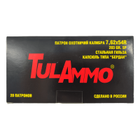 Патрон охотничий Tulammo кал. 7,62х54R, SP 203 gr, 13,2 r., стальная гильза, оболочка биметалл